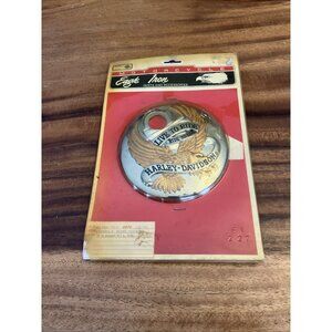 VINTAGE EAGLE IRON HARLEY DAVIDSON 61286-90T CONSOLE DOOR COVER W/GOLD PLATE